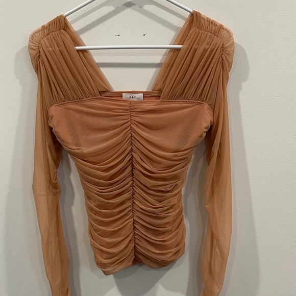ALC Ruched Tan Top - Picture 11 of 12